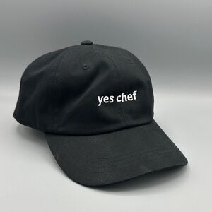 Black 'Yes Chef' Baseball Cap